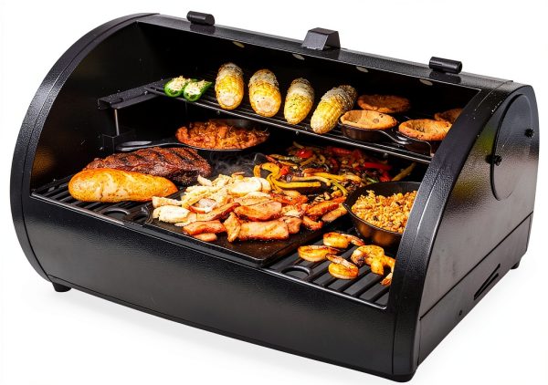 IRONWALLS Flame Broiler Kit for Pit Boss 820 Pellet Grill Steel Cover-6