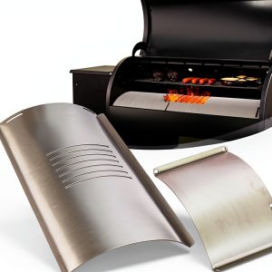 IRONWALLS Flame Broiler Kit for Pit Boss 820 Pellet Grill Steel Cover-0
