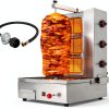 Shawarma Machine Li Zhen 3-Burner Gyro Grill, Silver 41.9 lbs-0