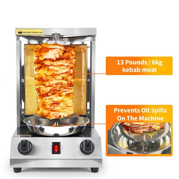 XXUNYNUIN Shawarma Grill Machine is a gas rotisserie-3