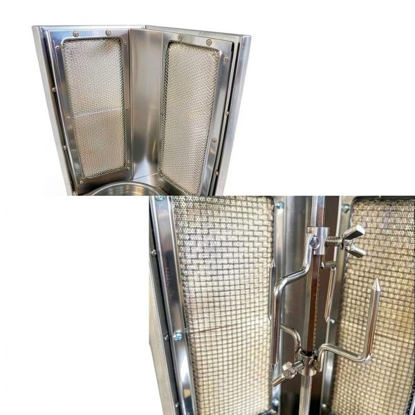 Shawarma Grill Machine WYDDDARY 2-Burner LP Vertical Rotating Broiler-2