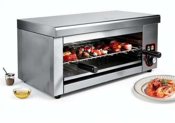 Electric Cheese Melter Cheesemelter Grill, 1500W Commercial Countertop Salamander Broiler, Cheesemelter Broiler Stainless Steel Toaster Oven, Melt Cheese, Toast Sandwiches, Grill Steaks-3
