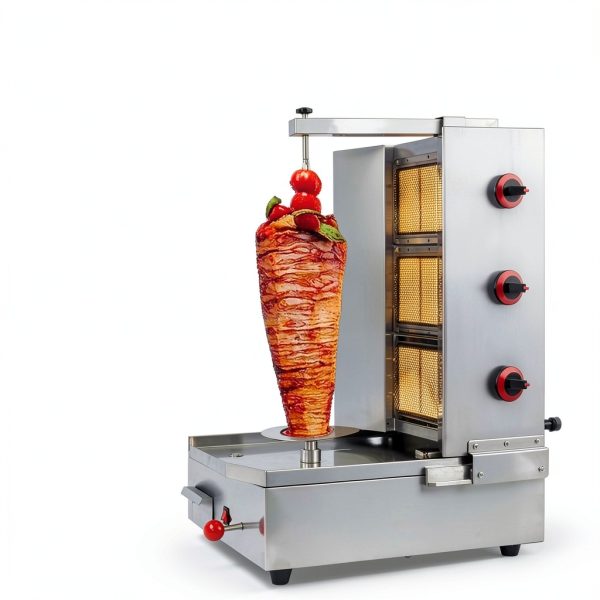 Shawarma Machine Li Zhen 3-Burner Gyro Grill, Silver 41.9 lbs-5