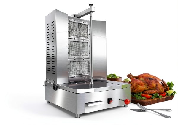 Shawarma Grill Machine Gas Broiler BNDHKR 3-Burner with Grease Tray-1