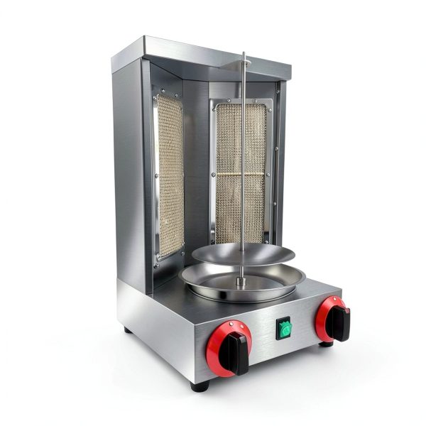Shawarma Doner Kebab Machine Zz Pro Gyro Grill with 2‑Burner Broiler-3