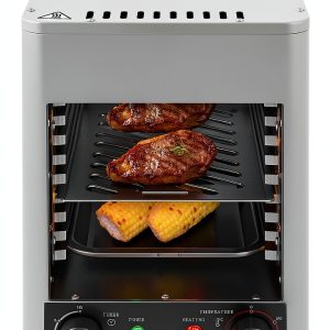 Electric Steak Oven CRYBY 1700W Stainless Steel Indoor Grill Silver-0