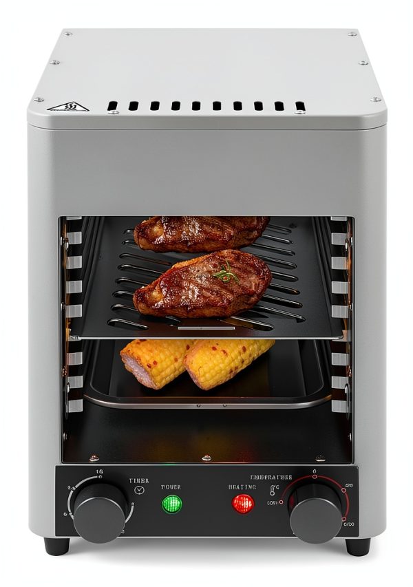 Electric Steak Oven CRYBY 1700W Stainless Steel Indoor Grill Silver-0