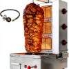 Shawarma Machine Li Zhen 3-Burner Gyro Grill, Silver 41.9 lbs-8