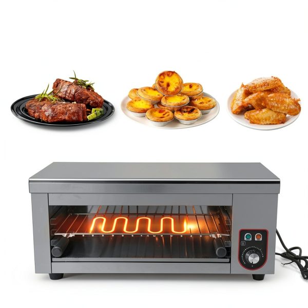 1500W Electric Cheese Melter Grill LOYALHEARTDY Stainless Salamander-5