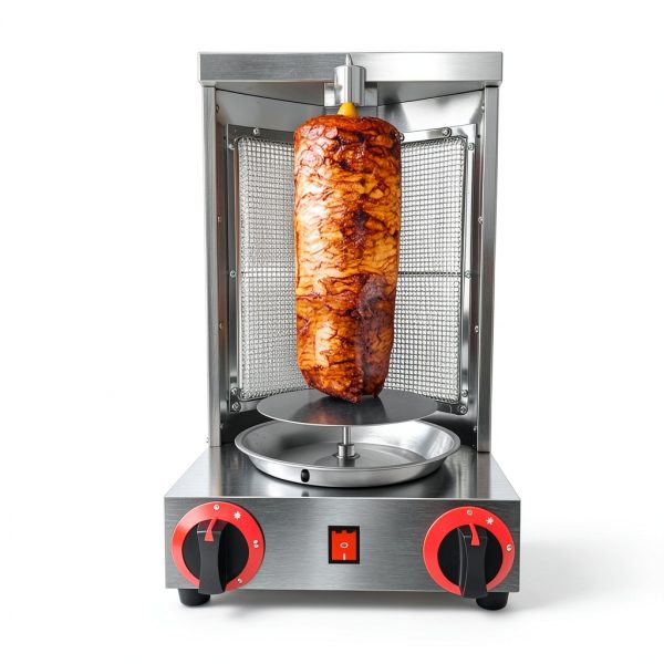 Shawarma Doner Kebab Machine Zz Pro Gyro Grill with 2‑Burner Broiler-4