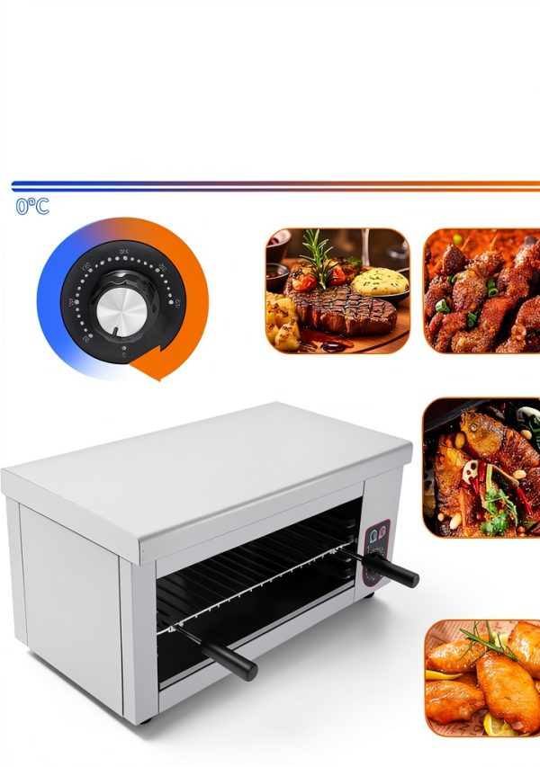 1500W Electric Cheese Melter Grill LOYALHEARTDY Stainless Salamander-3