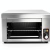 Electric Cheese Melter Cheesemelter Grill, 1500W Commercial Countertop Salamander Broiler, Cheesemelter Broiler Stainless Steel Toaster Oven, Melt Cheese, Toast Sandwiches, Grill Steaks-2