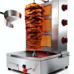 Shawarma Grill Machine Gas Broiler BNDHKR 3-Burner with Grease Tray-0