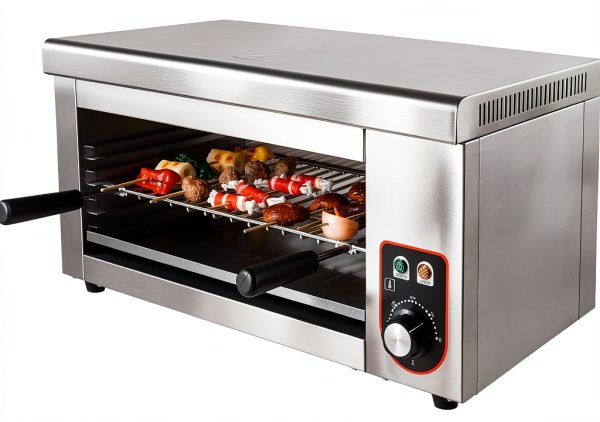 Electric Cheese Melter Cheesemelter Grill, 1500W Commercial Countertop Salamander Broiler, Cheesemelter Broiler Stainless Steel Toaster Oven, Melt Cheese, Toast Sandwiches, Grill Steaks-0