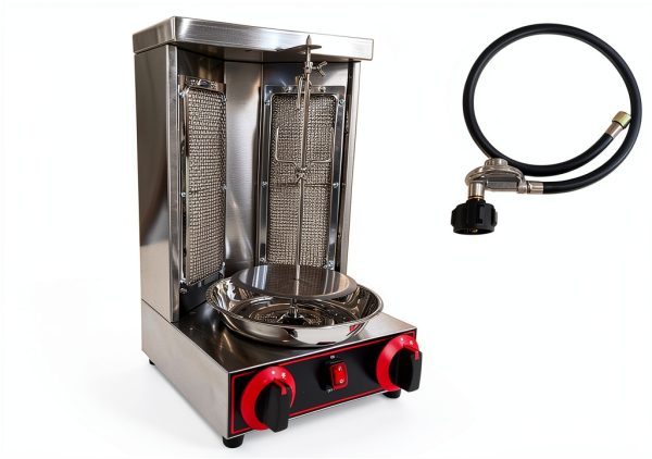 Shawarma Grill Machine WYDDDARY 2-Burner LP Vertical Rotating Broiler-0