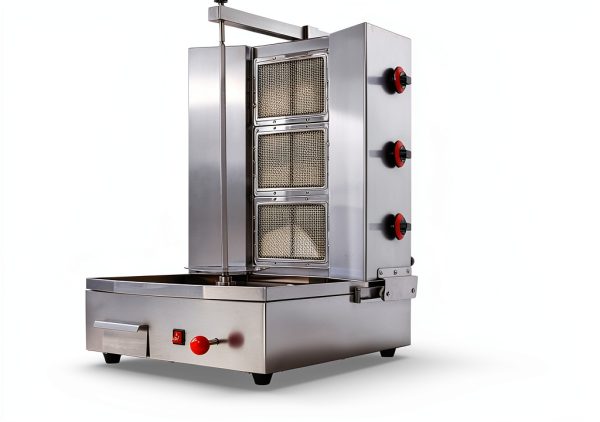 Shawarma Machine Li Zhen 3-Burner Gyro Grill, Silver 41.9 lbs-1