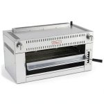 36" Heavy-Duty Natural Gas Salamander Broiler | Cheese Melter with Adjustable Spring-Balanced Lifting System (6) Infrared Burners | 36"W x 19"D x 19"H, Stainless Steel (Mounting Kit Included)-0