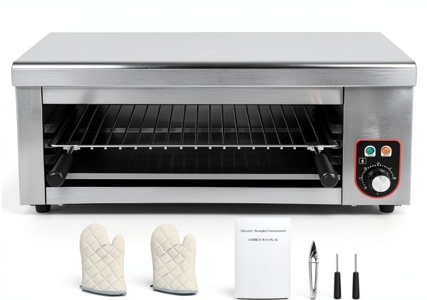 Electric Cheese Melter 2000W DYRABREST 24in Stainless Steel Salamander-8