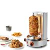 Gas Shawarma Machine Countertop Rotating Doner Kebab Oven Broiler Gyro Maker 360° Rotating Vertical Broiler With 2 Burners, 3000w Efficient Heating For Home/Outdoor Bbq, Kebab/Doner/Grill-5