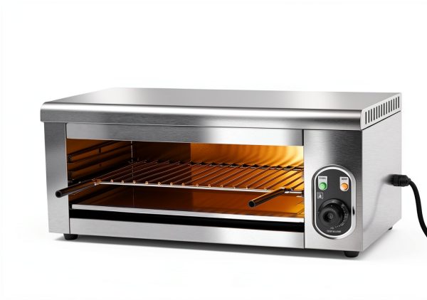 2000W Salamander Broiler, Electric Raclette Grill Cheese Melter, WQV Commercial Wall Mount or Countertop Stainless Steel Toaster Oven 50℃-300℃ for Cheese Steak Meat-2
