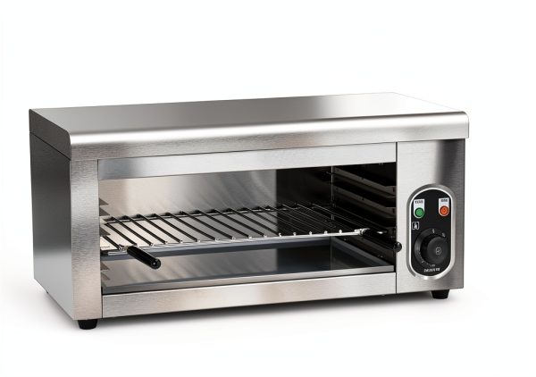 2000W Salamander Broiler, Electric Raclette Grill Cheese Melter, WQV Commercial Wall Mount or Countertop Stainless Steel Toaster Oven 50℃-300℃ for Cheese Steak Meat-4