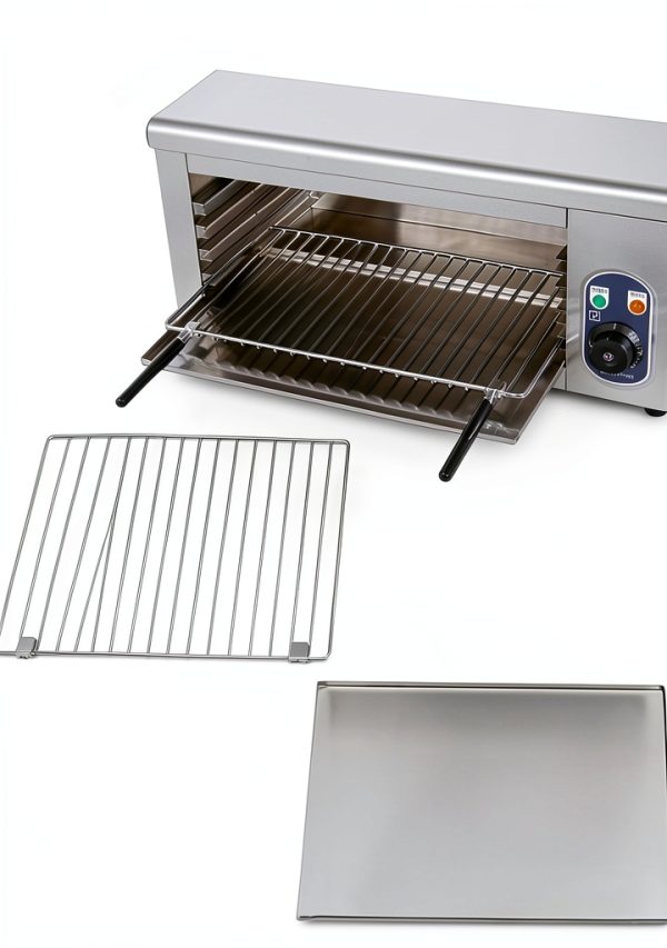 2000W Salamander Broiler, Electric Raclette Grill Cheese Melter, WQV Commercial Wall Mount or Countertop Stainless Steel Toaster Oven 50℃-300℃ for Cheese Steak Meat-6