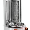 Gas Shawarma Machine Countertop Rotating Doner Kebab Oven Broiler Gyro Maker 360° Rotating Vertical Broiler With 2 Burners, 3000w Efficient Heating For Home/Outdoor Bbq, Kebab/Doner/Grill-0