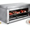 1500w Salamander Broiler, Electric Countertop Oven with Grill Sump Temperature Control Cheese Melter for Processed Cheese Steak Grilled Sandwich/Burger Bighorn Infrared Grill-2