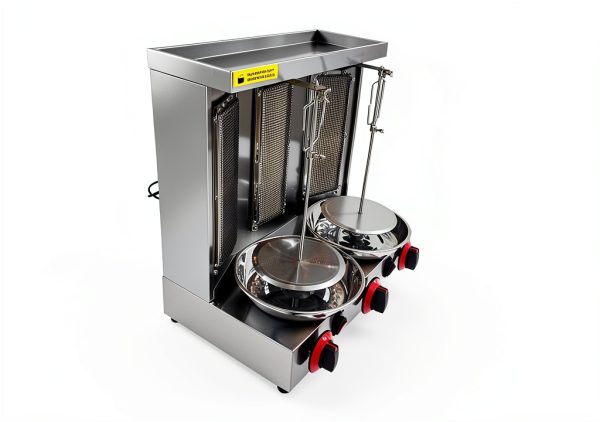 Shawarma Grill Machine INTSUPERMAI 3-Burner Vertical Broiler LP Gas-1