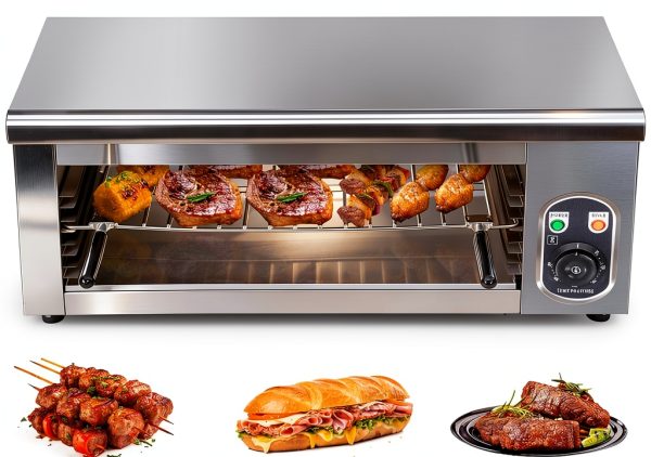Electric Cheese Melter Salamander Broiler 2000W Stainless Steel CG-936-0