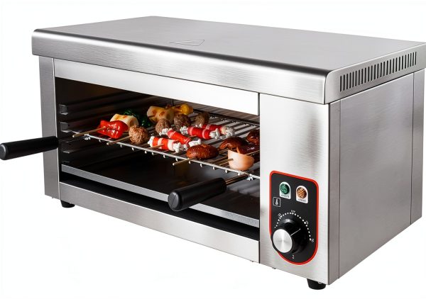 1500w Salamander Broiler, Electric Countertop Oven with Grill Sump Temperature Control Cheese Melter for Processed Cheese Steak Grilled Sandwich/Burger Bighorn Infrared Grill-0