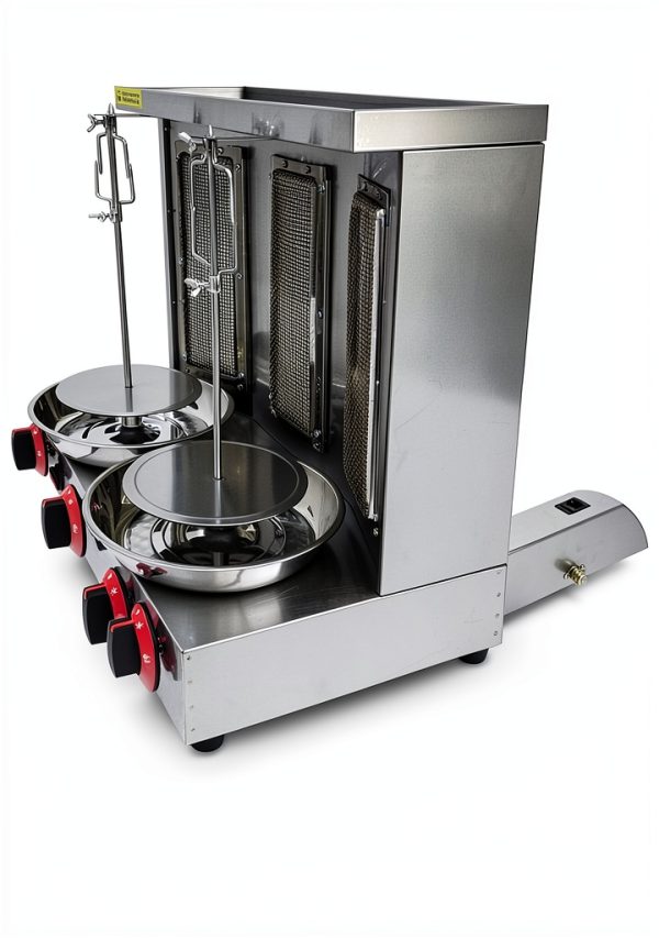 Shawarma Grill Machine INTSUPERMAI 3-Burner Vertical Broiler LP Gas-4