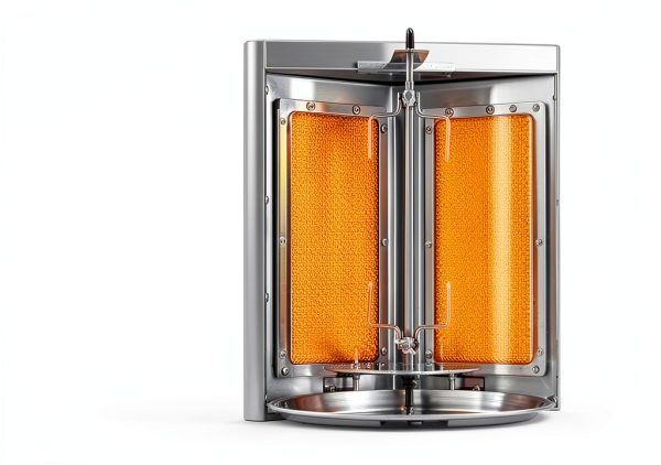 Gas Shawarma Machine Countertop Rotating Doner Kebab Oven Broiler Gyro Maker 360° Rotating Vertical Broiler With 2 Burners, 3000w Efficient Heating For Home/Outdoor Bbq, Kebab/Doner/Grill-4