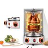 Gas Shawarma Machine Countertop Rotating Doner Kebab Oven Broiler Gyro Maker 360° Rotating Vertical Broiler With 2 Burners, 3000w Efficient Heating For Home/Outdoor Bbq, Kebab/Doner/Grill-2
