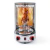Gas Shawarma Machine Countertop Rotating Doner Kebab Oven Broiler Gyro Maker 360° Rotating Vertical Broiler With 2 Burners, 3000w Efficient Heating For Home/Outdoor Bbq, Kebab/Doner/Grill-8
